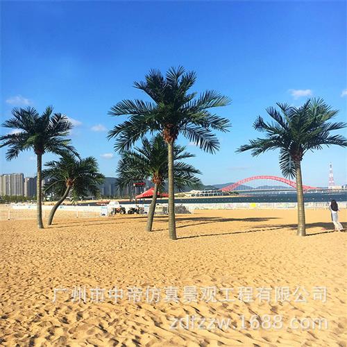 仿真椰子树假椰树户外玻璃钢大型大王椰绿化大树室外海枣树风景树