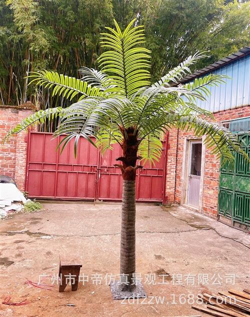 仿真椰子树假椰树户外玻璃钢大型大王椰绿化大树室外海枣树风景树