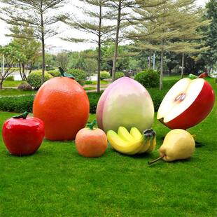 玻璃钢仿真蔬菜水果雕塑户外造型南瓜白菜草莓摆件农庄生态园装饰