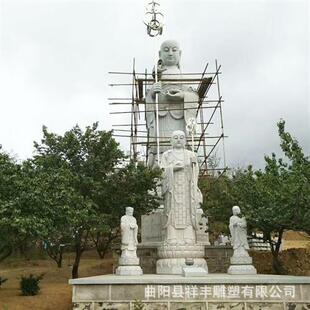 大型如来佛祖雕像十八罗汉雕塑摆件大理石景区寺庙佛像石雕花岗岩
