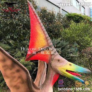 仿真翼龙食肉性翼龙模型主题公园流量装饰摆件自贡恐龙厂家制作.