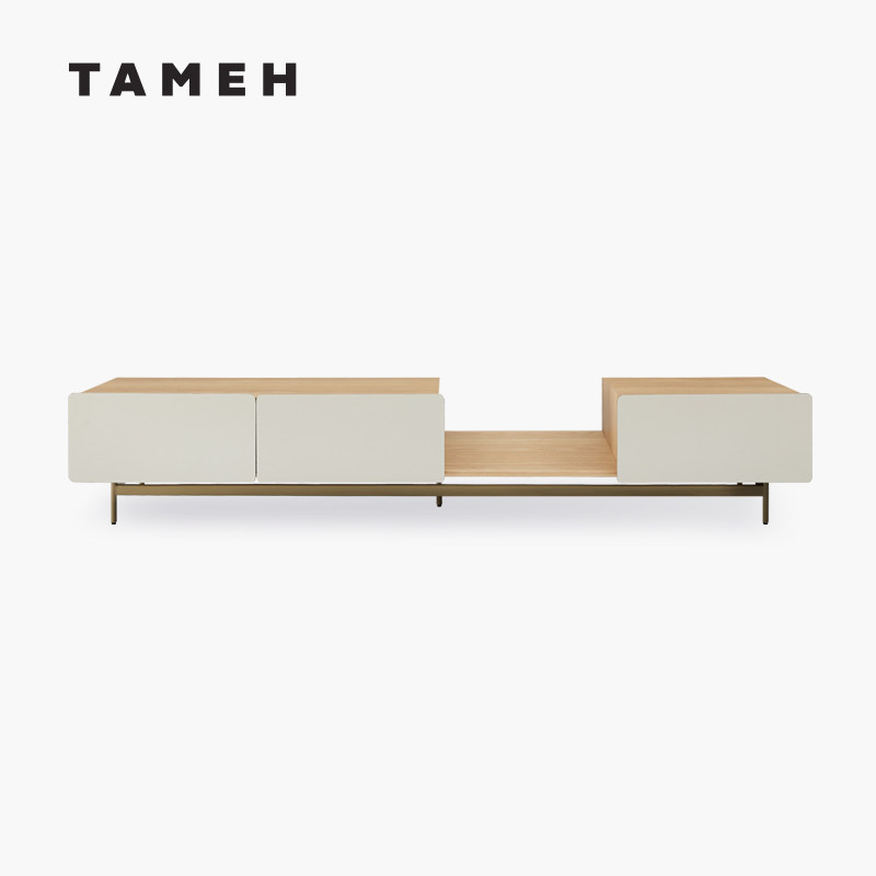 TAMEH北欧现代简约橡木电视柜实木客厅原创设计收纳储物柜地柜