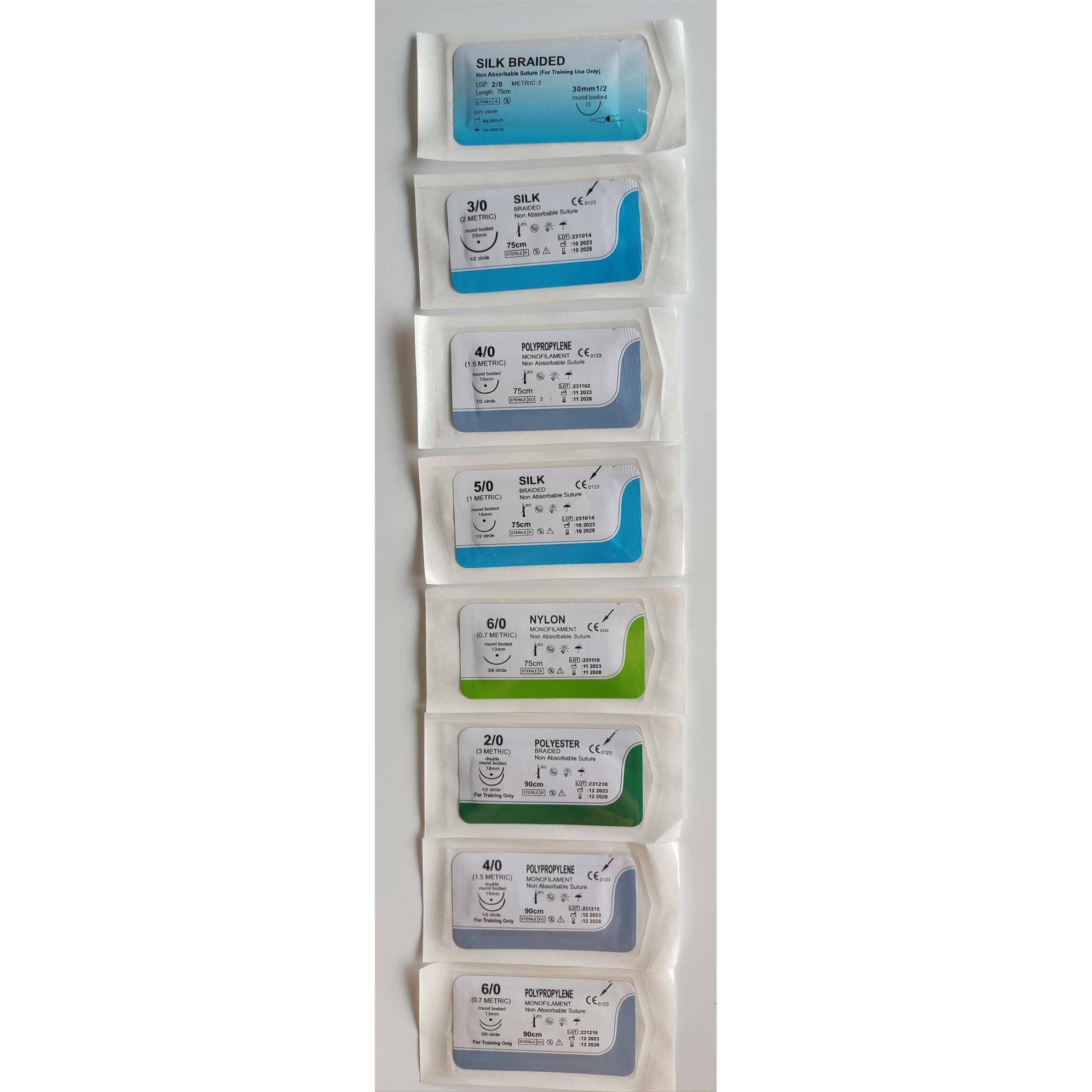 外科腔镜模拟训练用2-03-04-05-06-0单针双针带线缝合模块模型