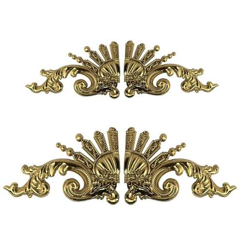 304不锈钢欧式大门花配件欧式花别墅庭院门装饰花板凤翎花门头花