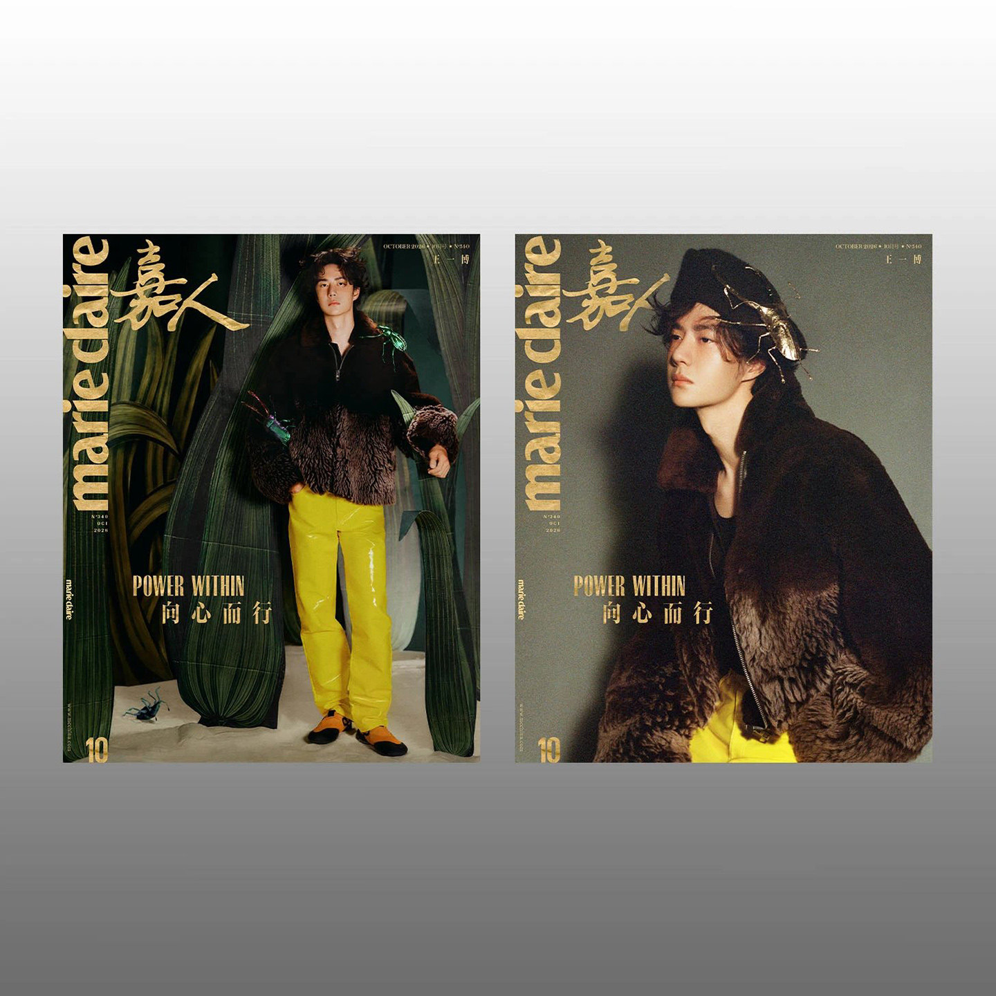 VogueMan服饰与美容杂志王一博杂志嘉人marie claire2026年10月刊/GQ精英杂志 栩栩商店|《(附5张卡片)T中文杂志一博