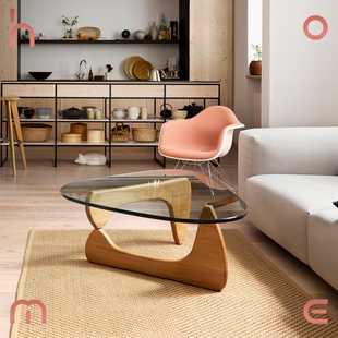 现货 瑞士Vitra Isamu Noguchi经典现代咖啡桌玻璃茶几刘亚仁同款