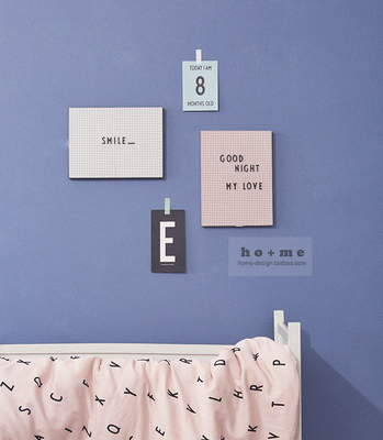 彩色墙壁留言板掛板／字母