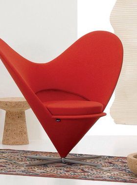 现货 瑞士Vitra停产典藏Heart Panton心形爱心椅子单人沙发座椅
