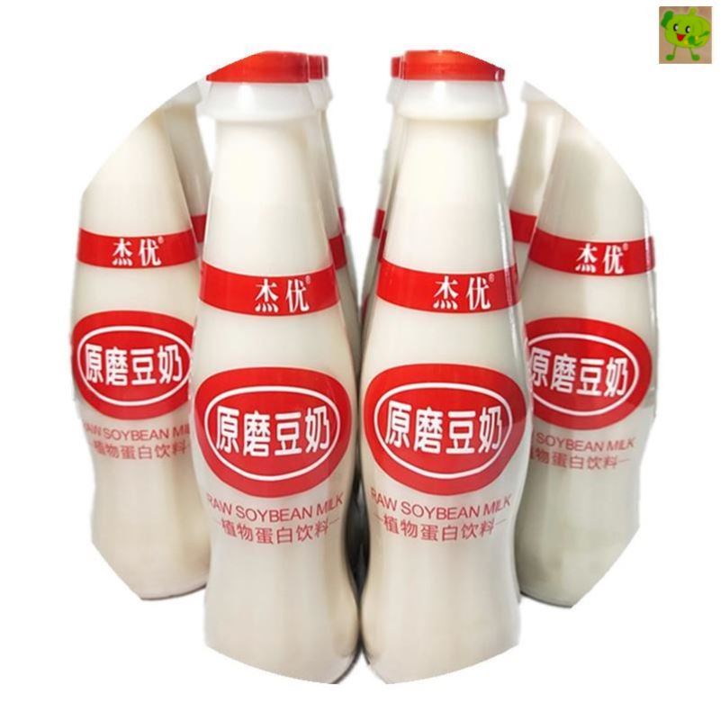杰优原磨豆奶饮品330ml24瓶整箱大豆植物蛋白饮料营养早餐奶豆浆