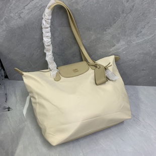 库存尾货2025新款 通勤包单肩大号托特包 微瑕PU牛津纺女式