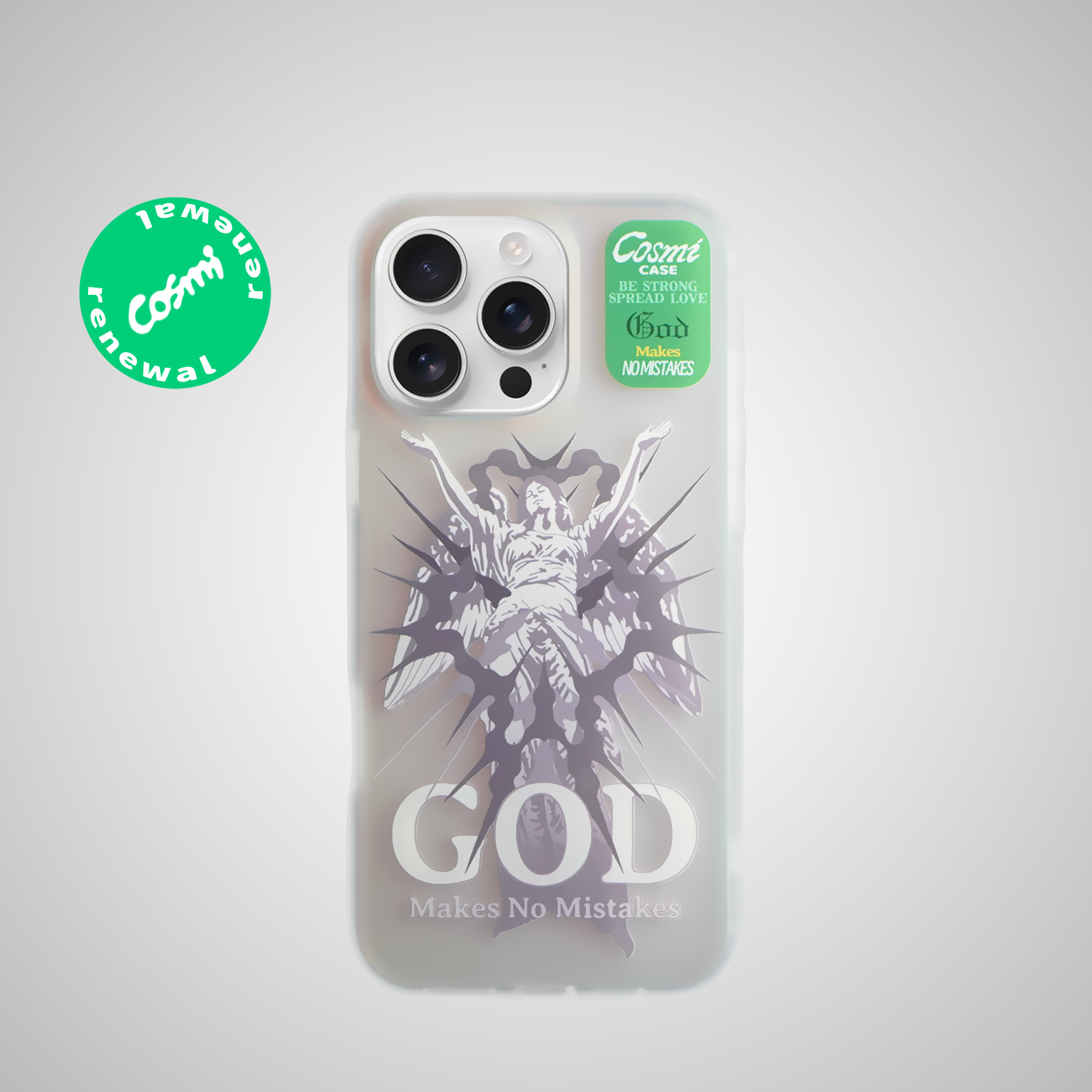 原创幸运之神镭射渐变手机壳