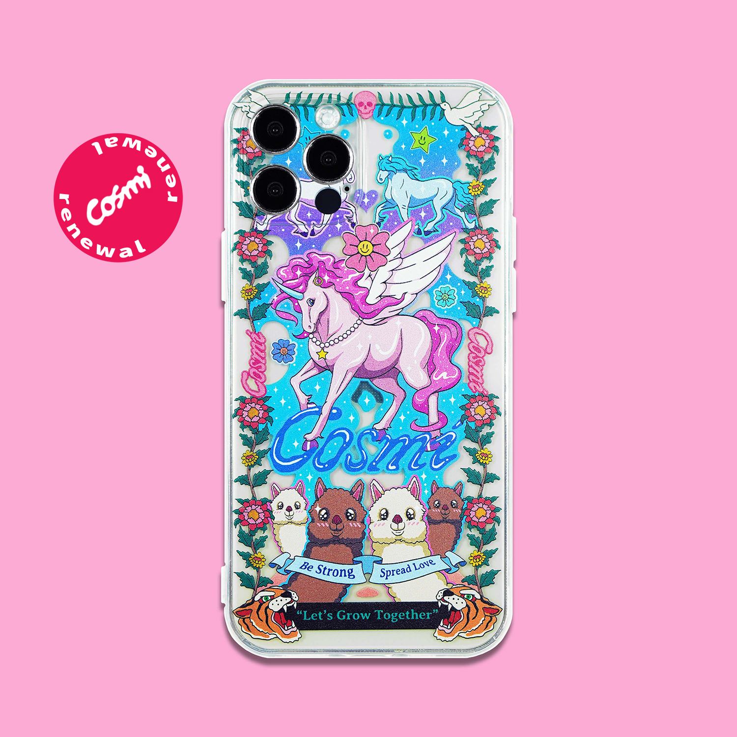 原创独角兽印花手机壳