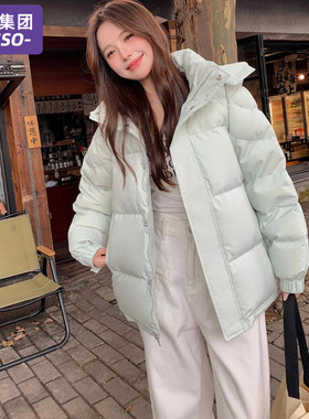 唐狮集团DESSO羽绒棉服女款2025新款冬季小个子面包服棉衣棉袄子