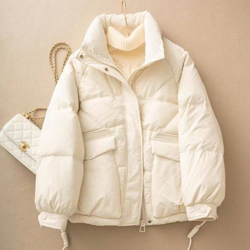 棉衣女短款2025反季新款百搭羽绒棉服韩版宽松立领加厚外套棉袄潮,女装/女士精品,棉衣/棉服,淘宝优惠券,粉丝福利购,淘宝优惠卷