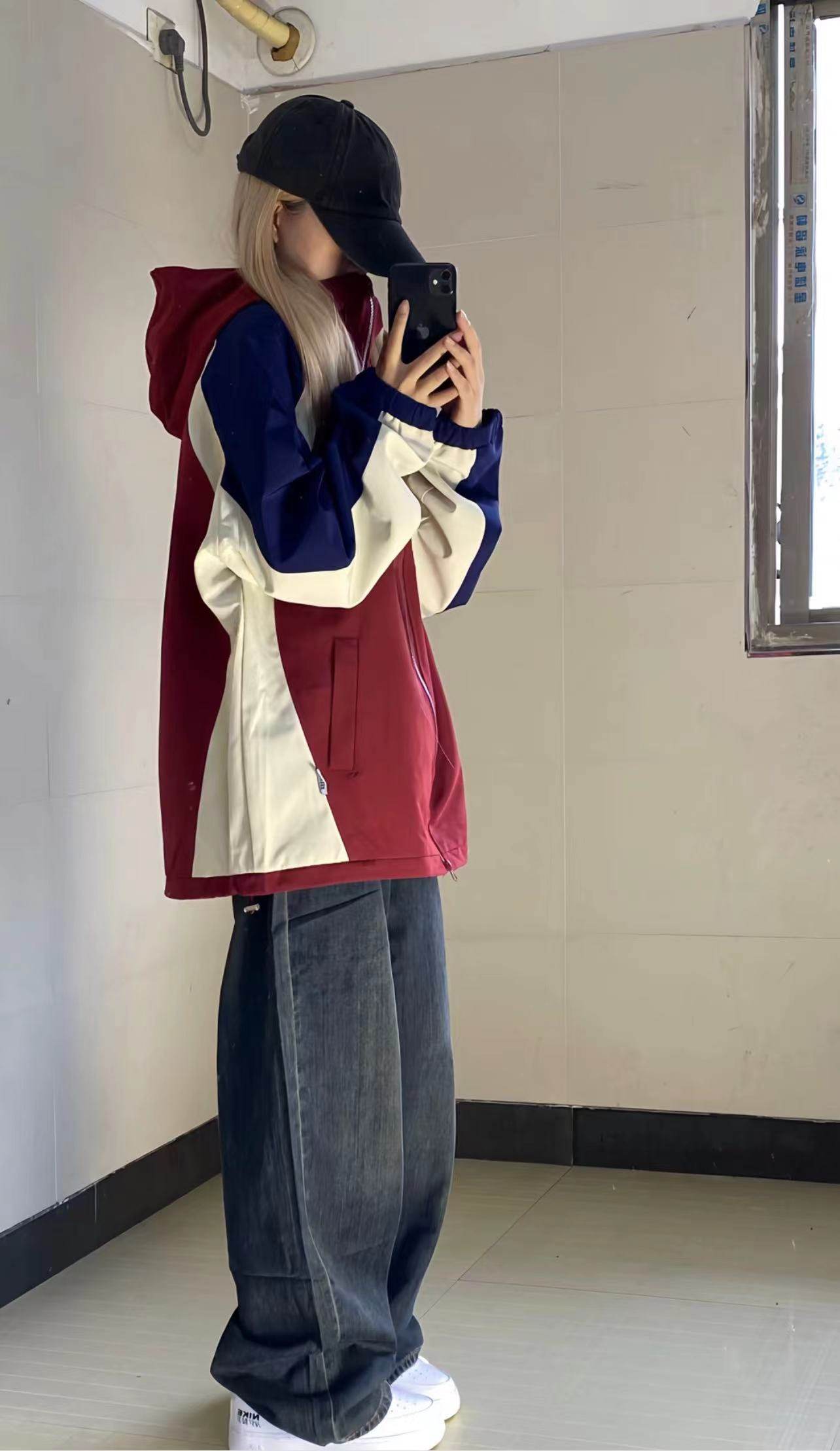 国潮2026早春美式冲锋衣外套女设计感小众登山服高级感夹克ins潮