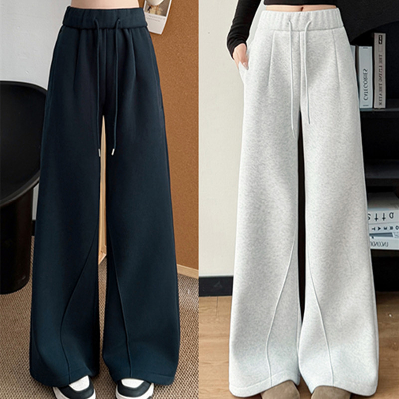 秋冬新款加绒加厚微喇休闲裤卫裤    8816