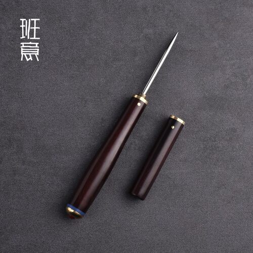 班意普洱茶针茶锥撬黑茶砖刀黑檀木开茶神器功夫茶具酸枝实木茶针
