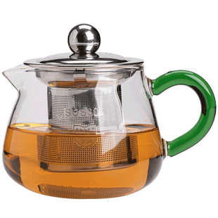 泡茶迷你公道杯304不锈钢内胆带过滤分茶匀杯茶海200ML耐热玻璃