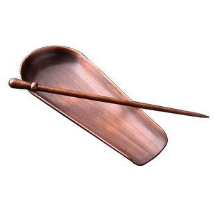 紫铜手工茶锥茶针茶勺铜茶铲茶则茶匙茶拨铜艺功夫茶道配件