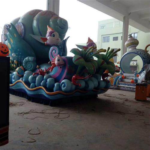 供应大型四轮电动巡游花车彩车节日庆典巡游车影视婚庆花车