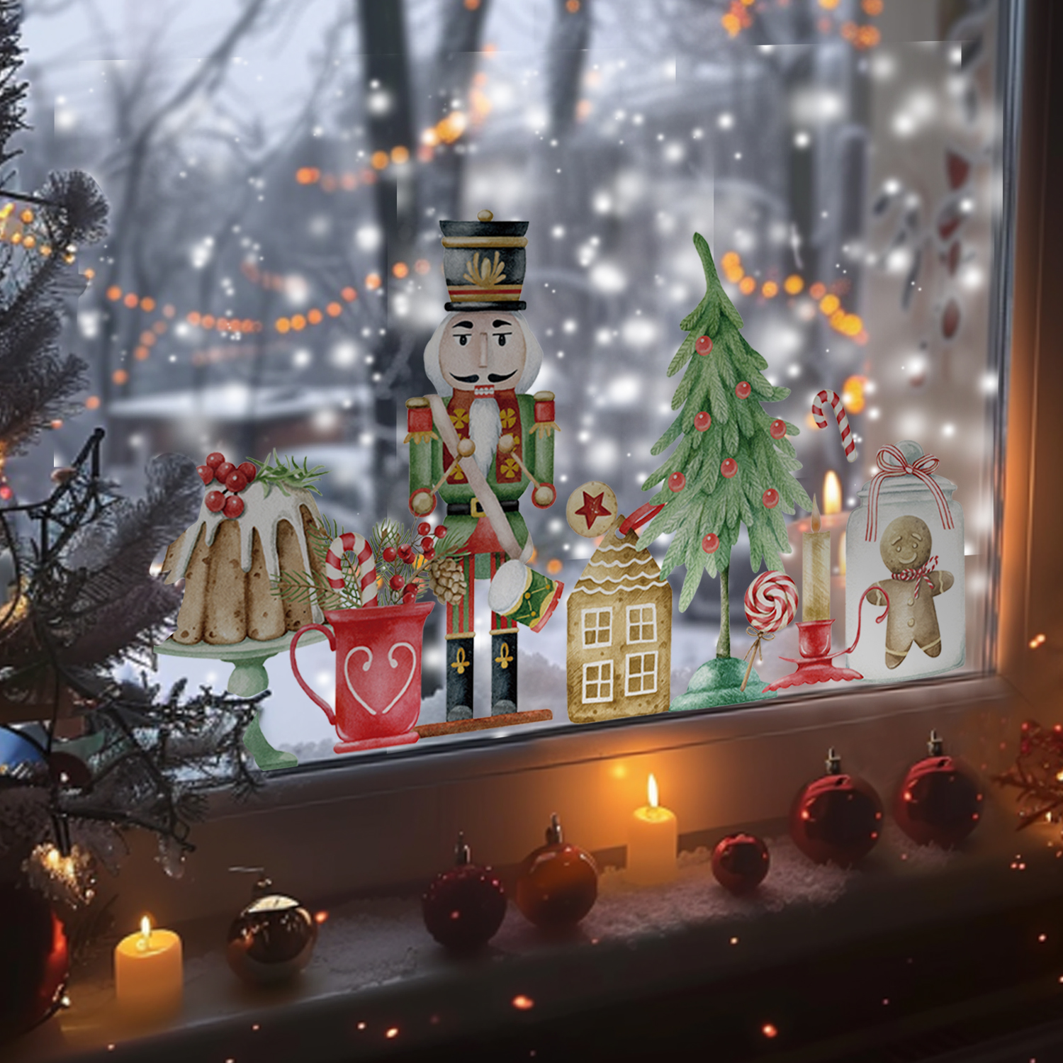 Astrkiz圣诞童话胡桃夹子静电贴