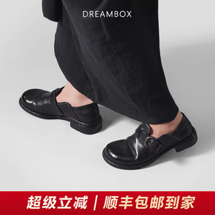 dreambox钧博勃肯鞋 高级感皮鞋 气质单鞋 水洗马皮透气纯手工乐福鞋