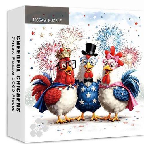 Cheerful Chickens Jigsaw Puzzle 1000 Pieces 快乐鸡拼图1000