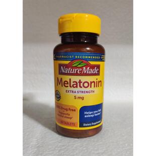 美国  Melatonin 天唯美 褪黑素 睡眠片 5mg*90片