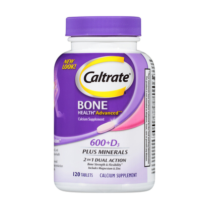 矿物质 calcium carbonate 碳酸钙维生素D3中老年青少年加强120粒