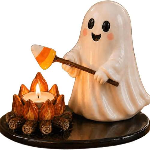 Halloween Campfire Tealight Candle Holder 万圣节篝火茶蜡烛台