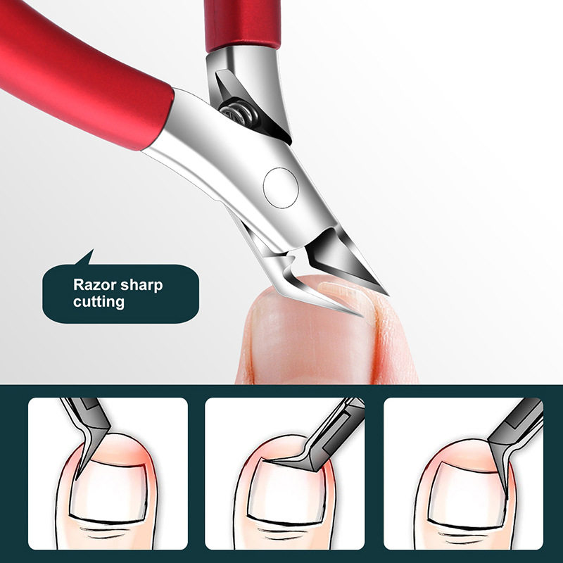 甲沟专用指甲刀脚趾甲鹰嘴指甲钳女士斜口指甲剪钳子修脚刀具炎