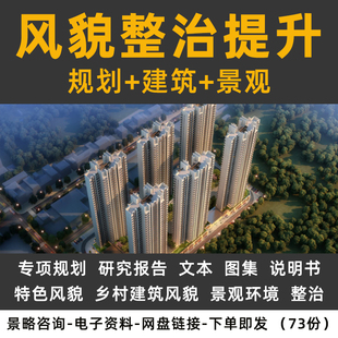 城市乡村风貌环境整治实施性方案研究报告策略探析提升专项规划图册说明书景观建筑设计图集方案文本导则