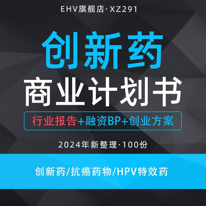 2024创新药项目商业计划书