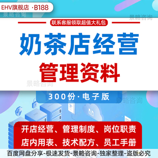 2024茶饮奶茶行业研究报告连锁奶茶店冷饮店经营管理开店方案开店选址工作标准员工培训手册茶饮视频教程
