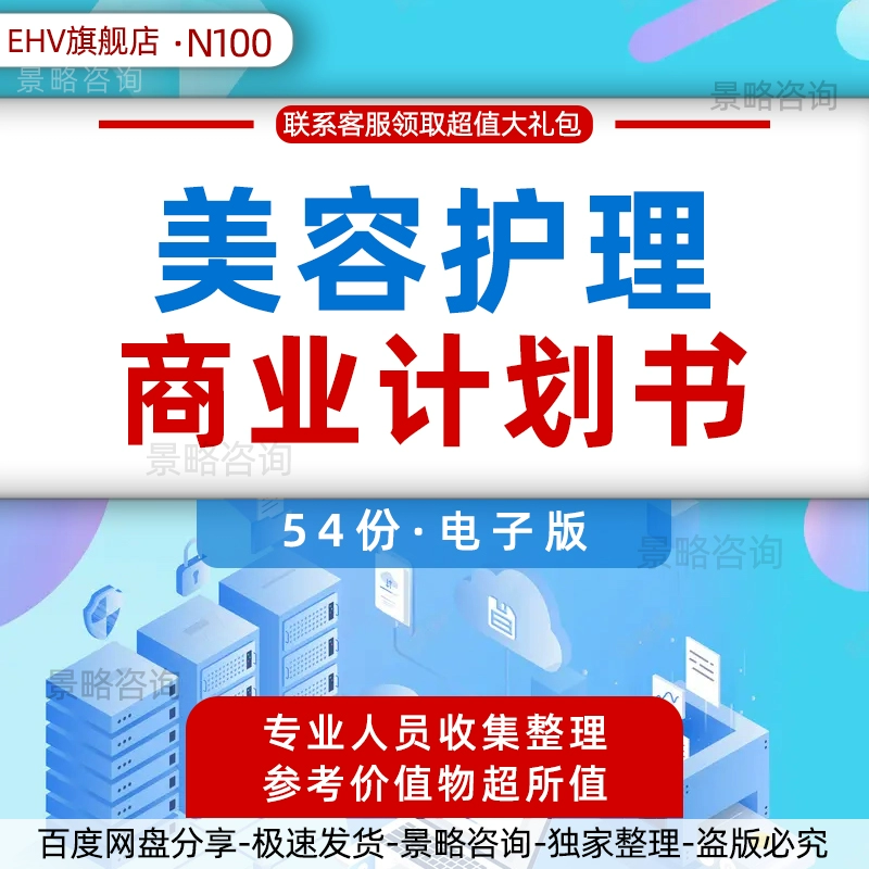 美容护理商业计划书美妆美甲美颜养生护理行业报告白皮书美业分享社交app创业融资方案商业计划书BP资料