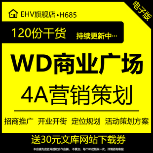 万达商业广场4A营销策划方案购物中心商业综合体项目开业商业街开街主题暖场招商答谢活动策划方案提案PPT