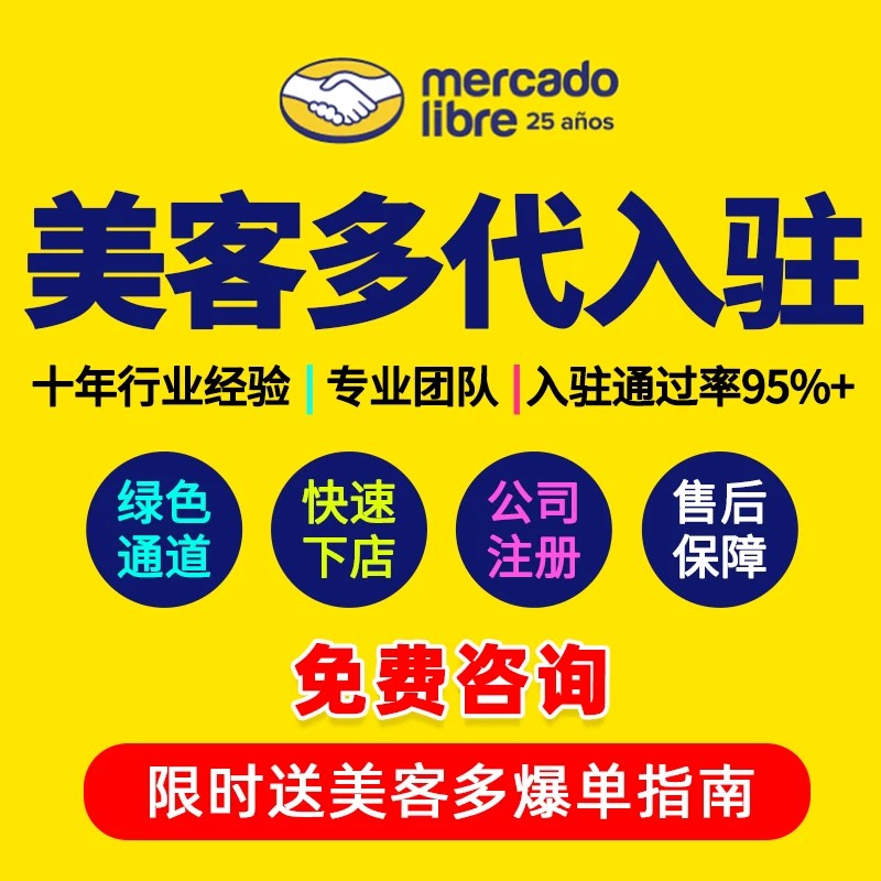 美客多代入驻开店全托管跨境平台平面广告设计
