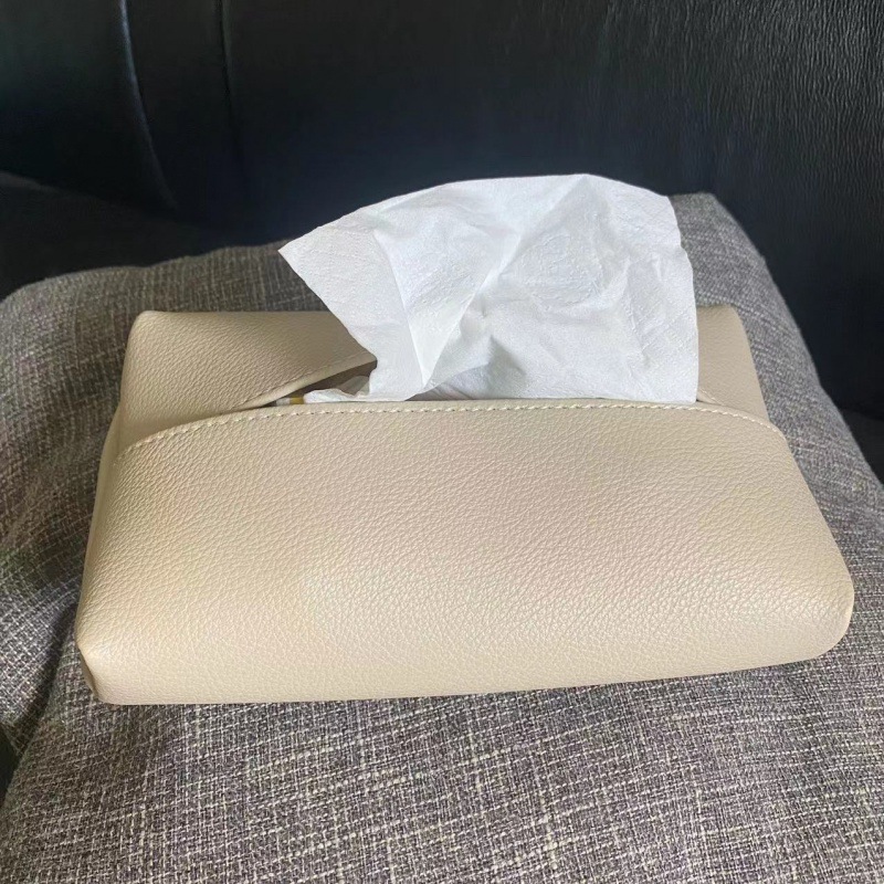 荔枝纹纸巾盒抽纸盒家用客厅高档牛皮车内轻奢抽纸盒车载纸巾盒