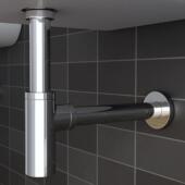 采购产品全铜下水管道 洗脸盆下水管道排 圆形防臭防虫墙排水槽