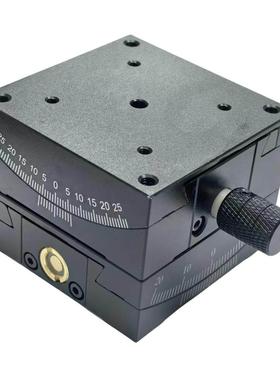 手动测角仪弧度倾斜角位台弧形滑台GFG60相机光学调整架实验微调