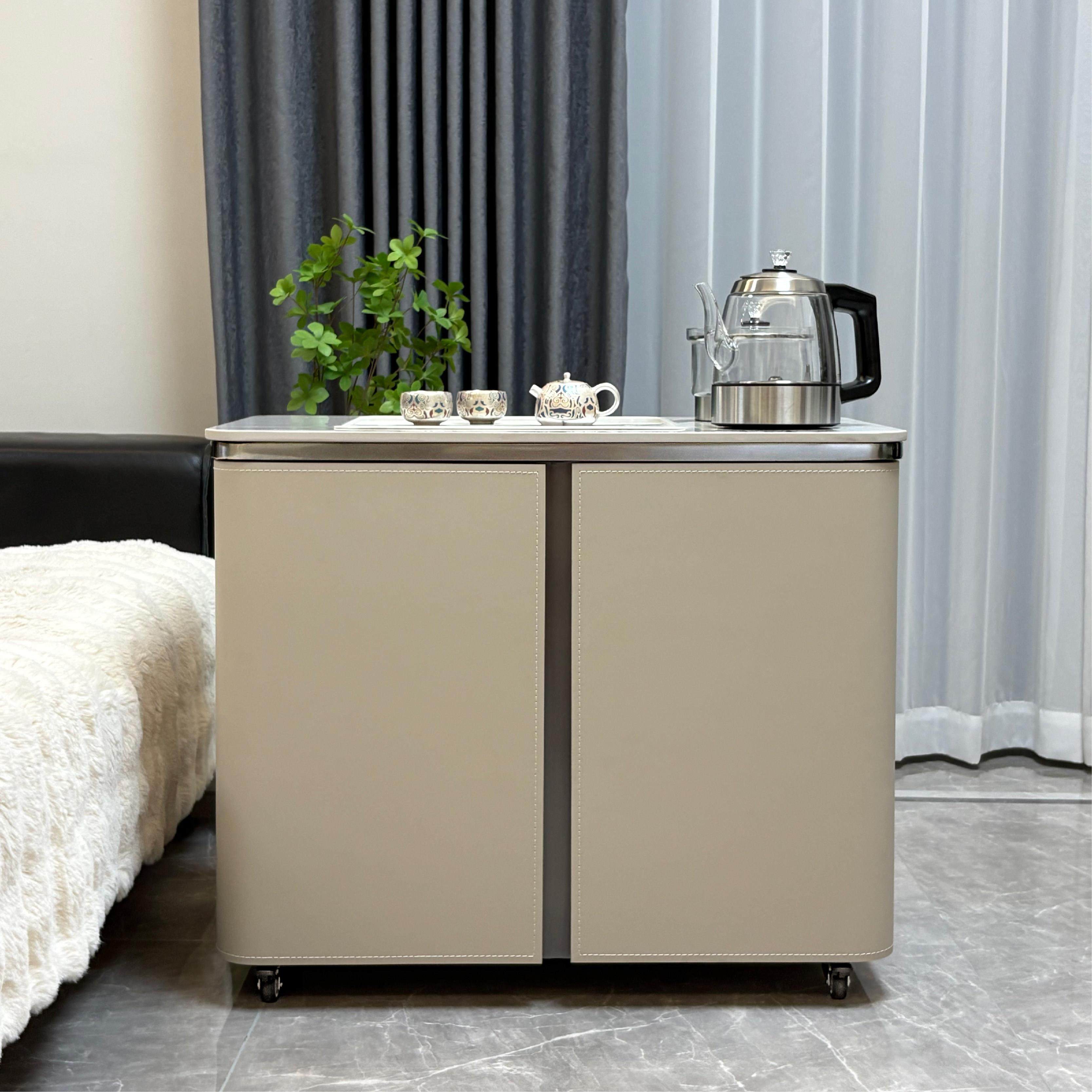 意式极简移动小茶车现代简约轻奢小户型阳台茶台烧水壶一体茶水柜,住宅家具,家用茶台/茶桌,淘宝优惠券,粉丝福利购,淘宝优惠卷