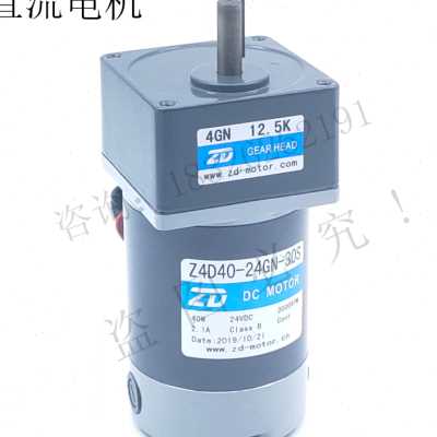 Z4D40-24GN-30S-4GN15K 24V 40W中大直流电机机械设备专用马达