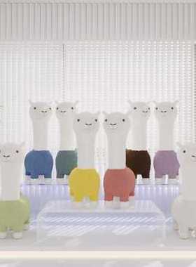 羊驼座椅客厅动物装饰摆件网红创意公仔凳子乔迁新居礼品搬家礼物