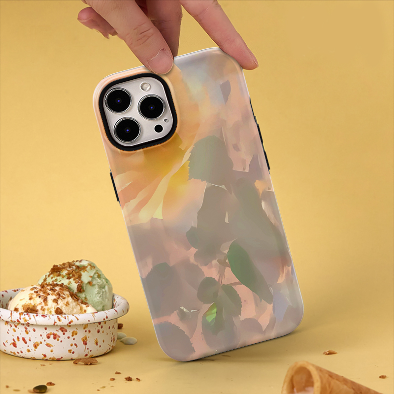 艺术彩色油画菲林二合一手机壳