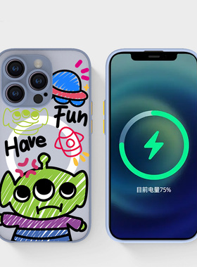 奔斯特13mini肤感磁吸14magsafe手机壳适用iphone创意磨砂se2灰色15plus苹果11pro三眼仔12max可爱卡通涂鸦
