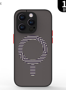 【装壳动画】iphone15磁吸手机壳magsafe适用苹果13个性15磨砂14pro墨绿色男简约12mini黑新款16promax红色11