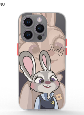 奔斯特 卡通朱迪magsafe手机壳适用于iPhone14promax苹果13mini情侣12pro简约11白色xr新款xsmax磁吸8plus套