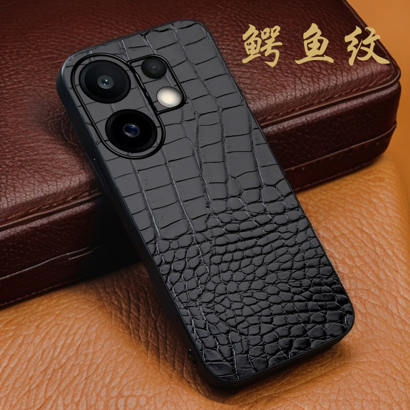 适用vivos30鳄鱼上下纹vivos30pro商务vivos30pro mini至臻3Dvivos20高档防摔真皮vivos10e月梵希全包手机壳