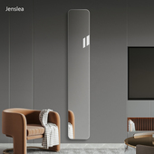 小户型家用客厅玄关穿衣镜超窄免打孔粘贴镜子防爆全身装 饰镜贴墙