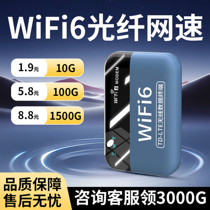 2025新款随身wifi移动无线wifl6宽带上网卡4g网络全国通用宿舍户外车载wi-fi高速便携适用华为小米
